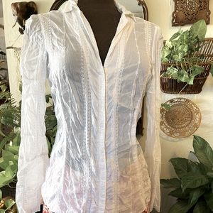 A Beautiful White Blouse by Johnny Was